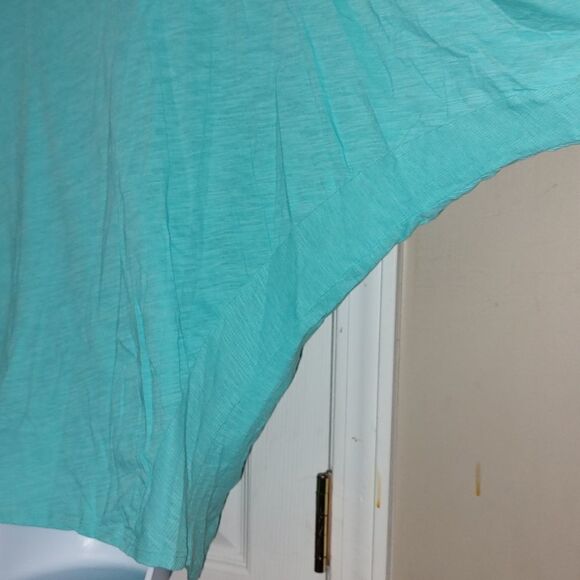 Stylus light bluish tuquoise butterfly style sleeve  tunic top  Sz XL - Picture 4 of 5